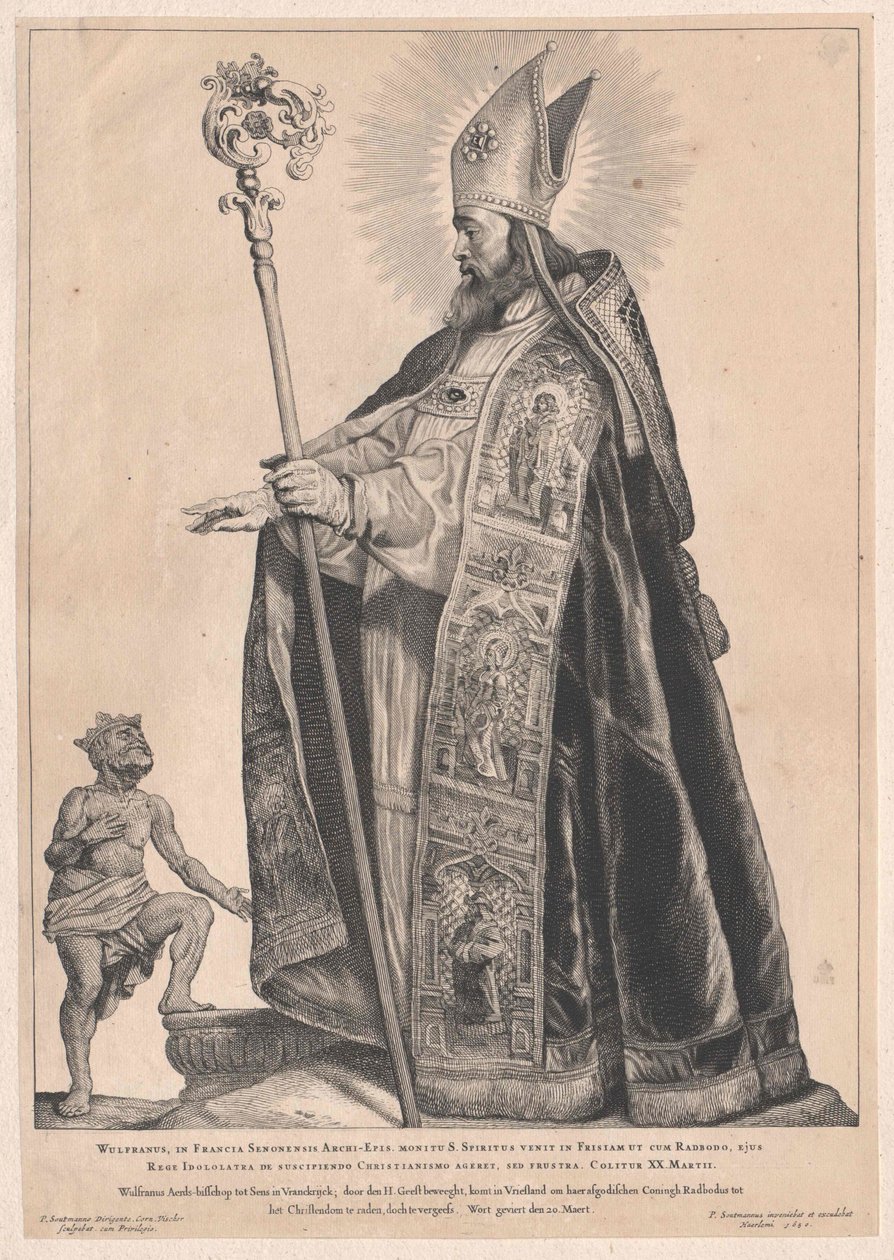 Sint Wulfram van senior door Artist Unknown