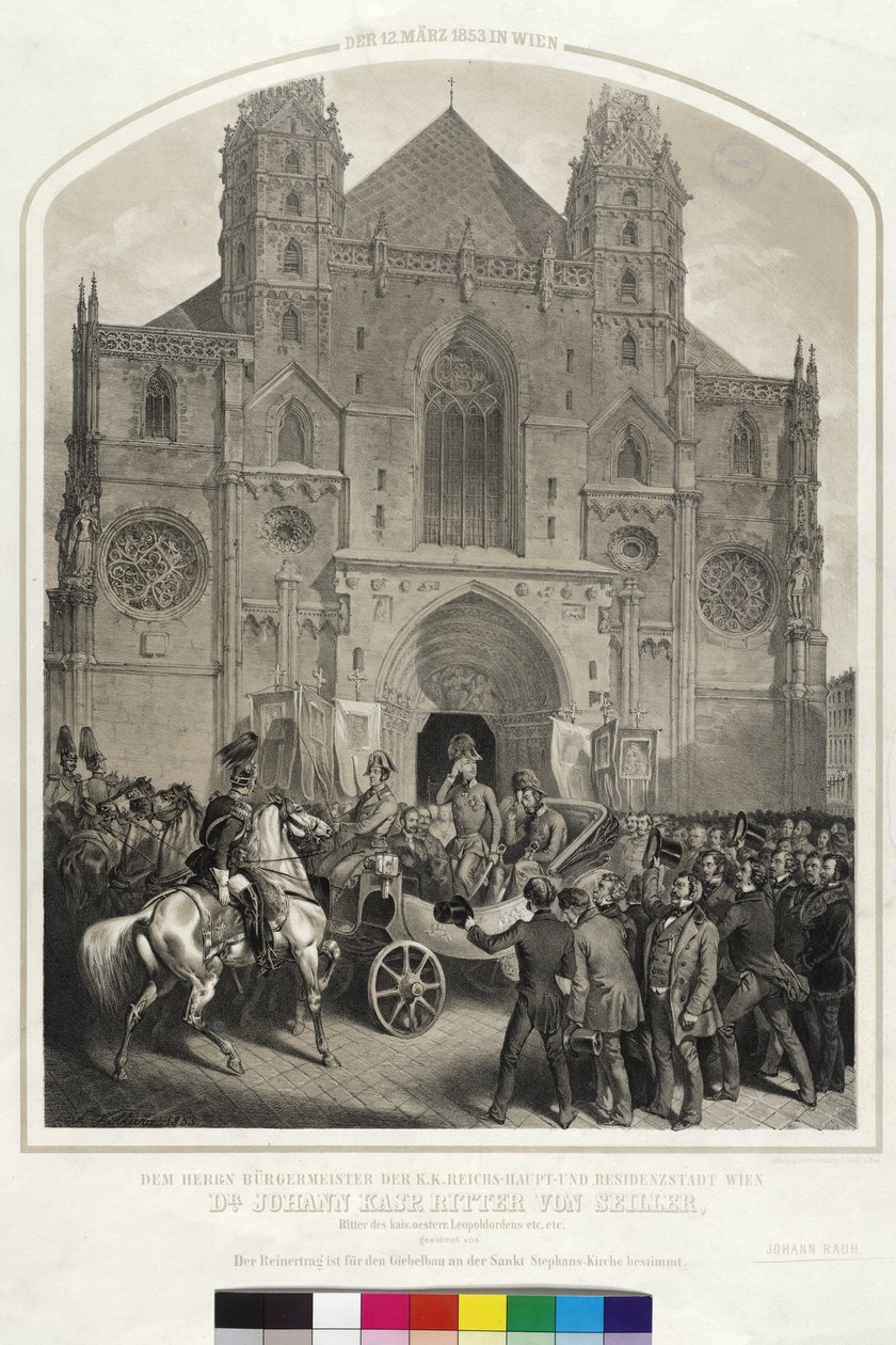 De 12e maart 1853 in Wenen door Artist Unknown