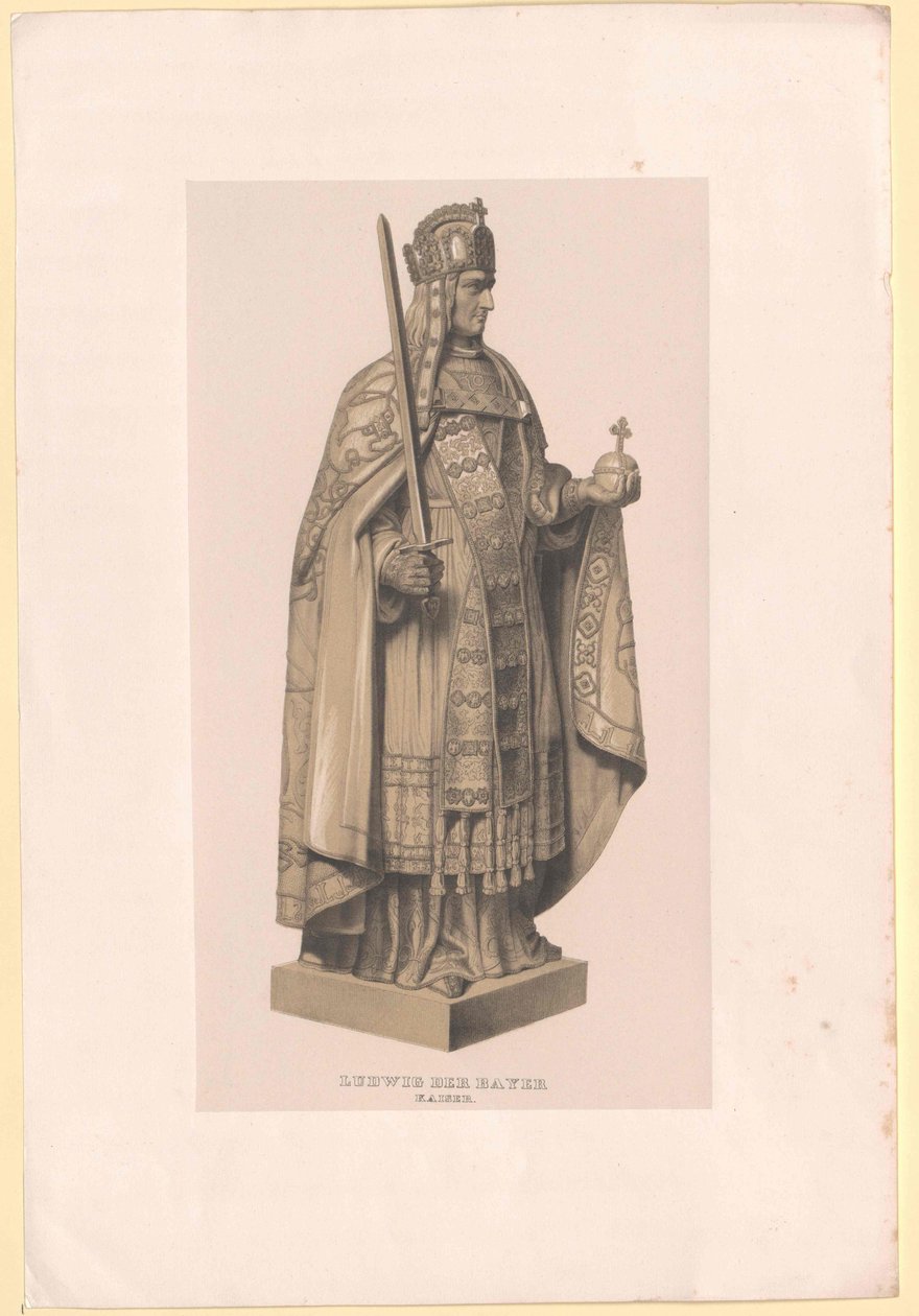 De Beierse keizer Lodewijk IV door Artist Unknown