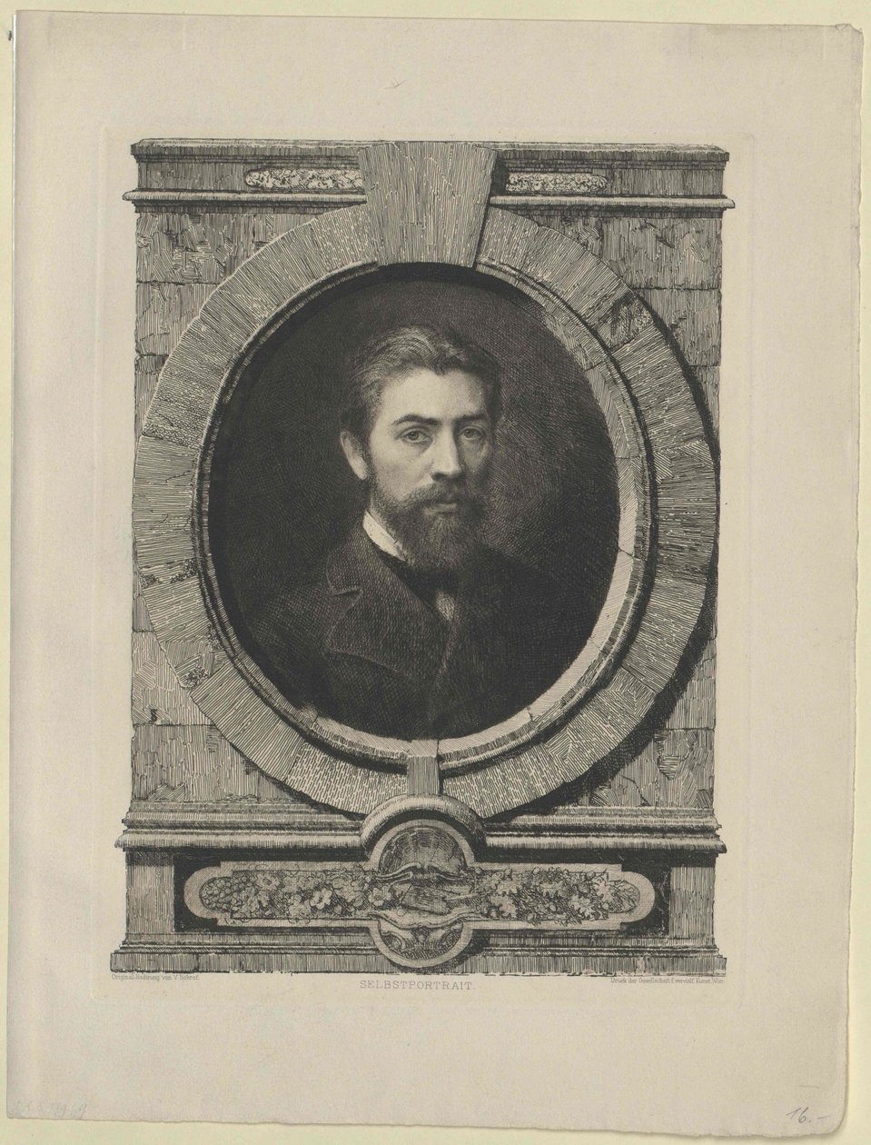 Viktor Aleksiyevich Bobrow (prent) door Artist Unknown