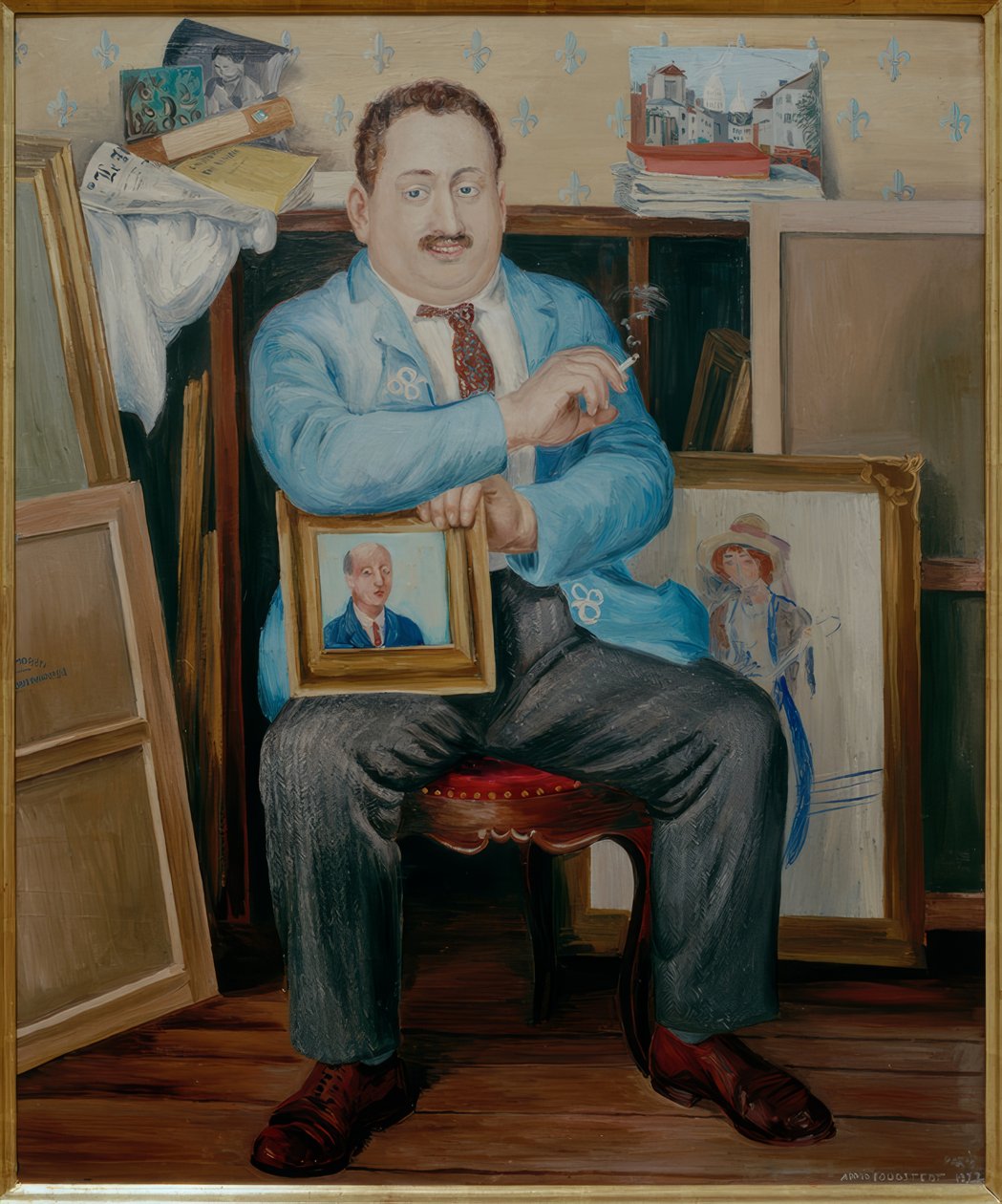 Portret van Adolphe Basler door Arvid Fougstedt