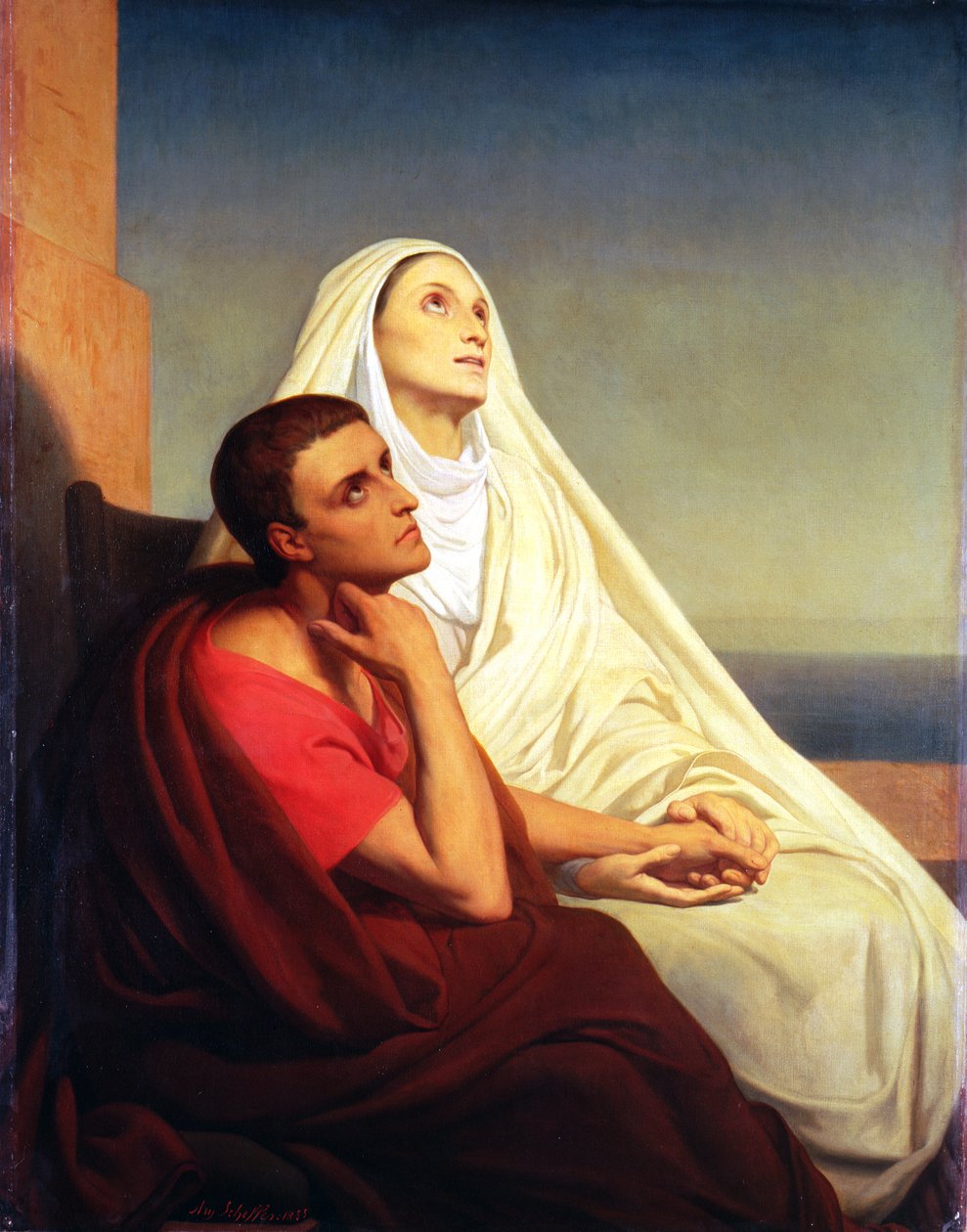 St. Augustinus en zijn moeder St. Monica, 1855 door Ary Scheffer