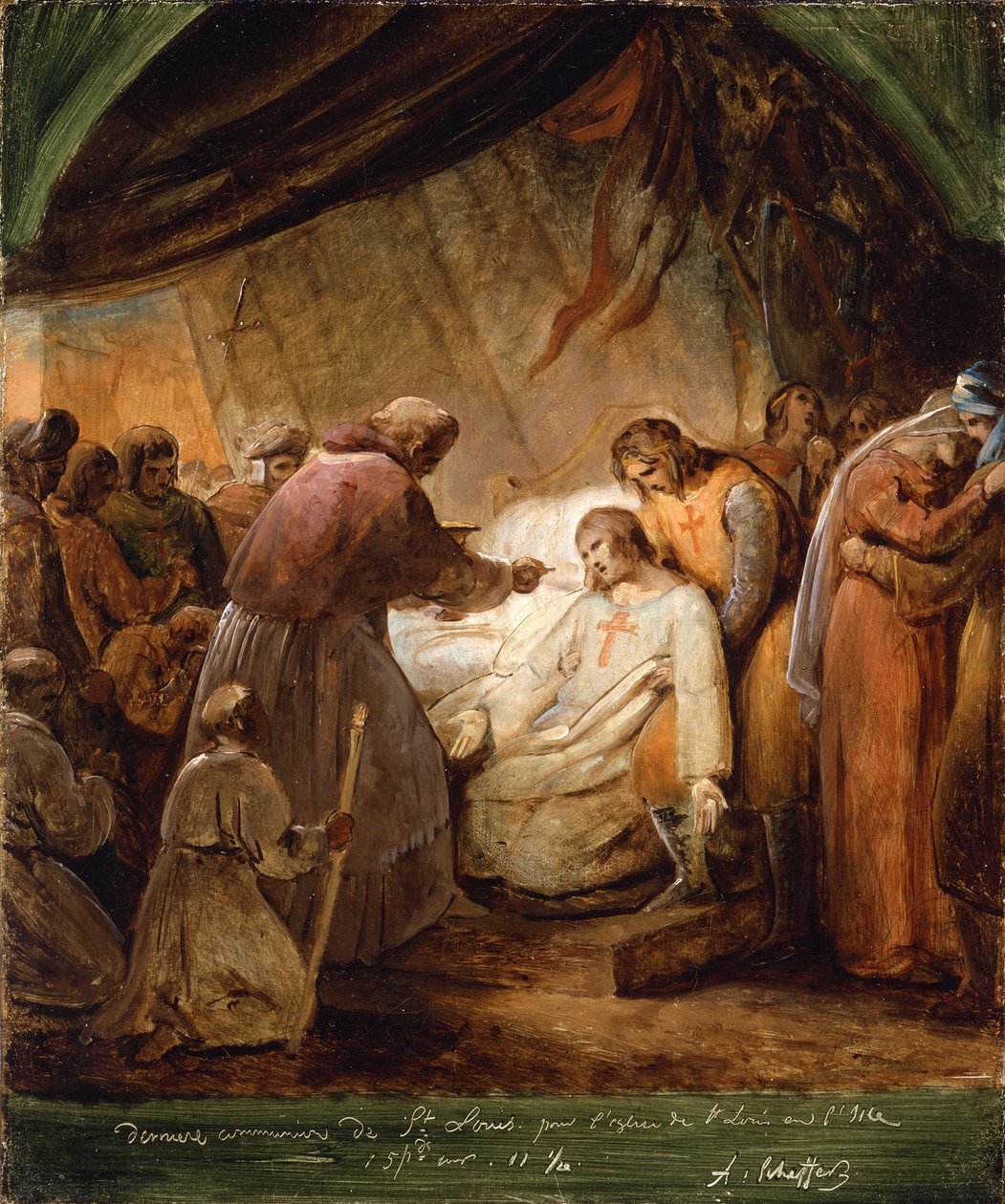 De laatste communie van Sint Louis, 1823 door Ary Scheffer