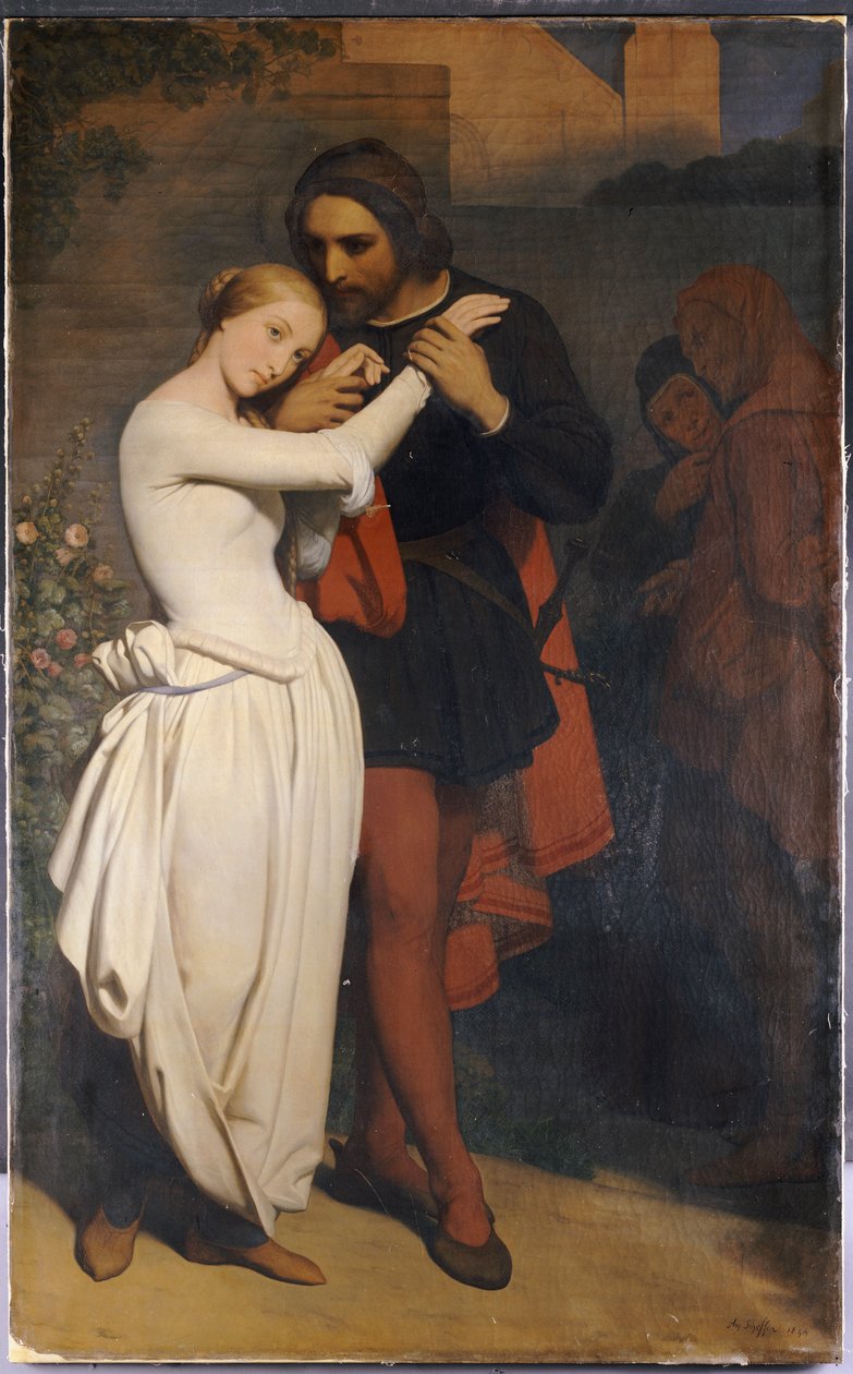 Faust en Margaretha in de Tuin, 1846 door Ary Scheffer