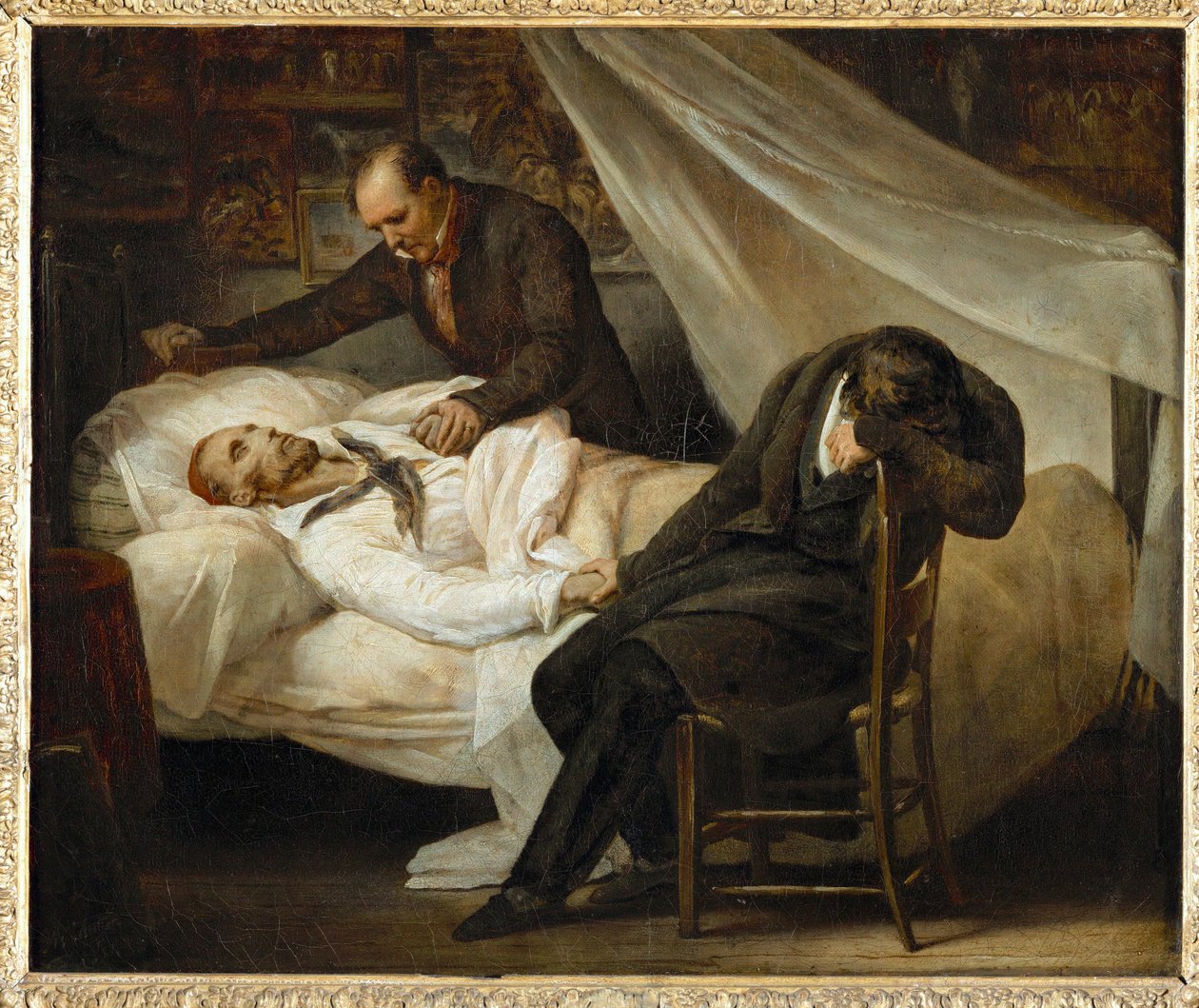 De dood van Gericault ... door Ary Scheffer