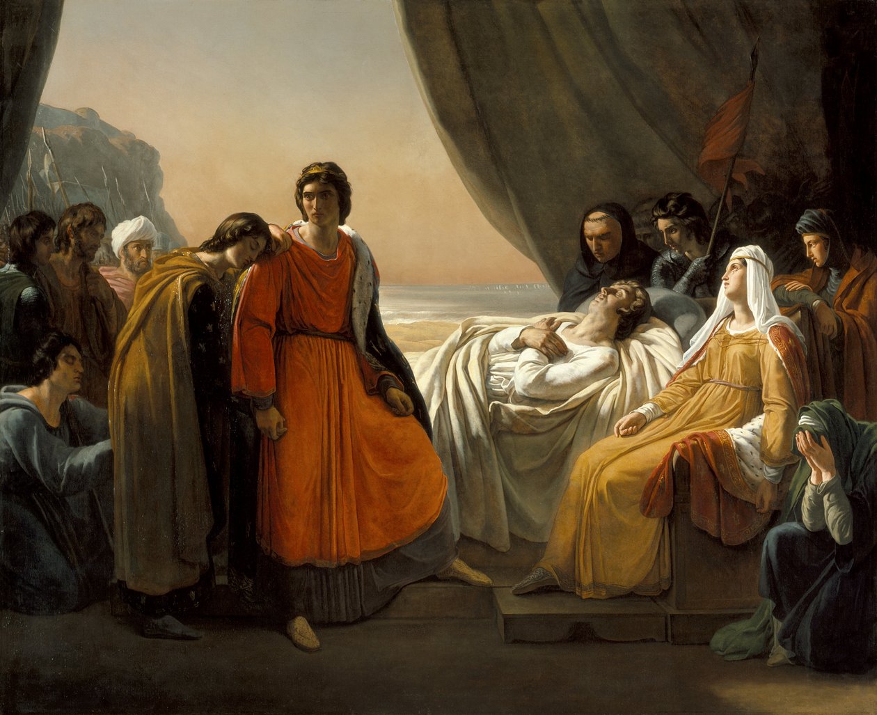 De dood van Sint Louis door Ary Scheffer