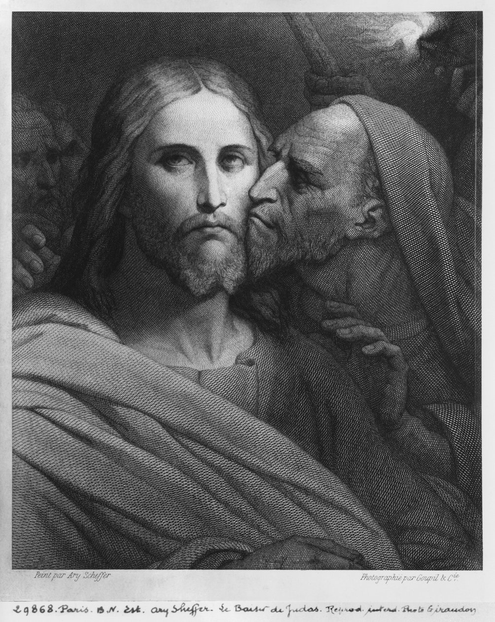 De Kus van Judas door Ary Scheffer