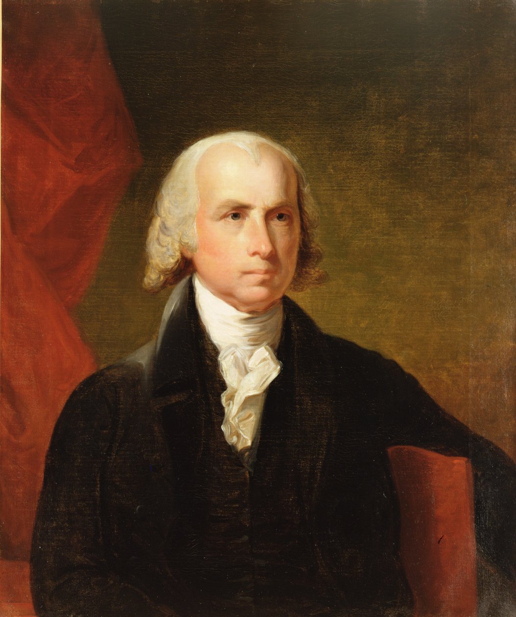 James Madison, 1835 (naar het origineel van Gilbert Stuart) door Asher Brown Durand