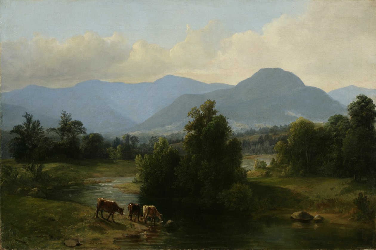 Uitzicht op de Shandaken-bergen, New York, 1853 door Asher Brown Durand