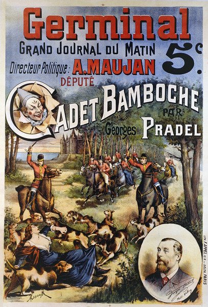Poster die de krant 