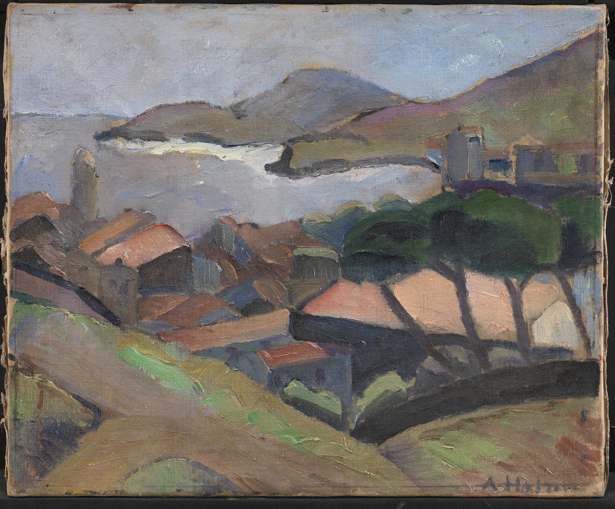 Uitzicht op Collioure door Astrid Holm