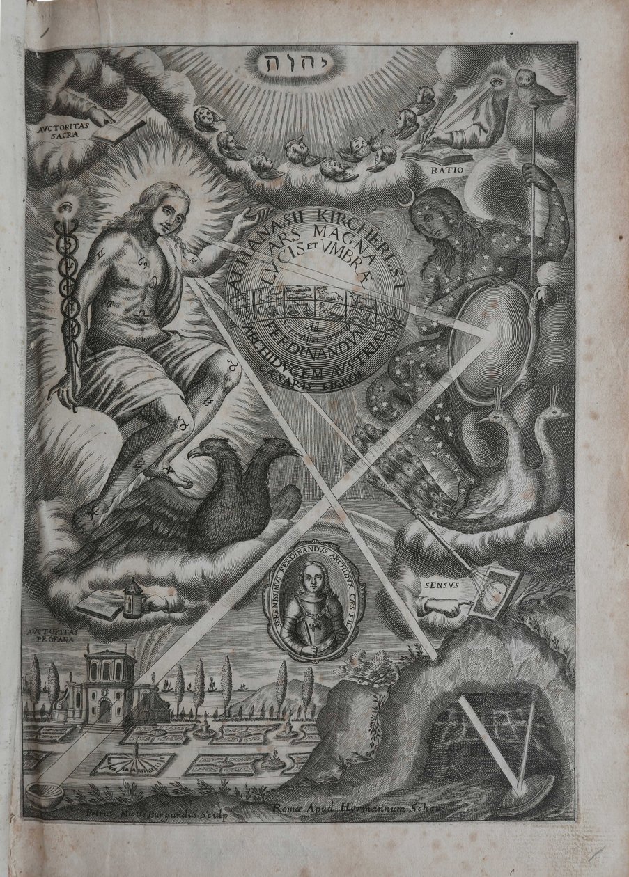 Ars magna lucis et umbrae, 1646 door Athanasius Kircher