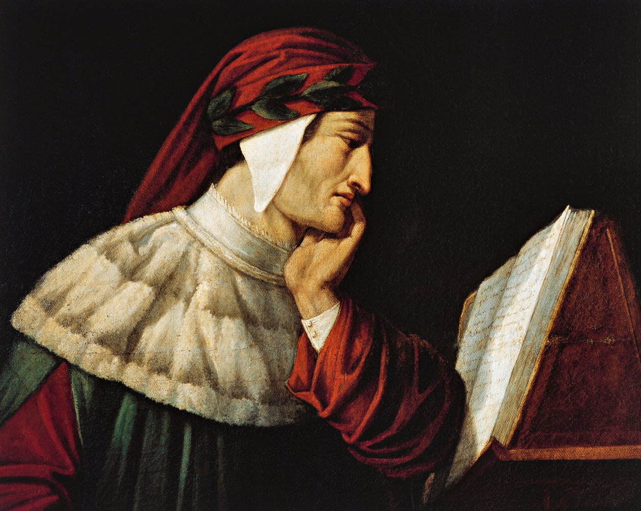 Portret van Dante Alighieri door Attilio Roncaldier