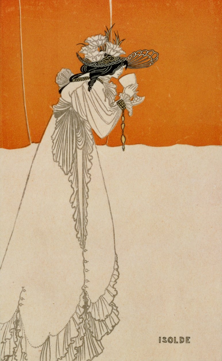 Isolde, illustratie uit The Studio, 1895 door Aubrey Beardsley