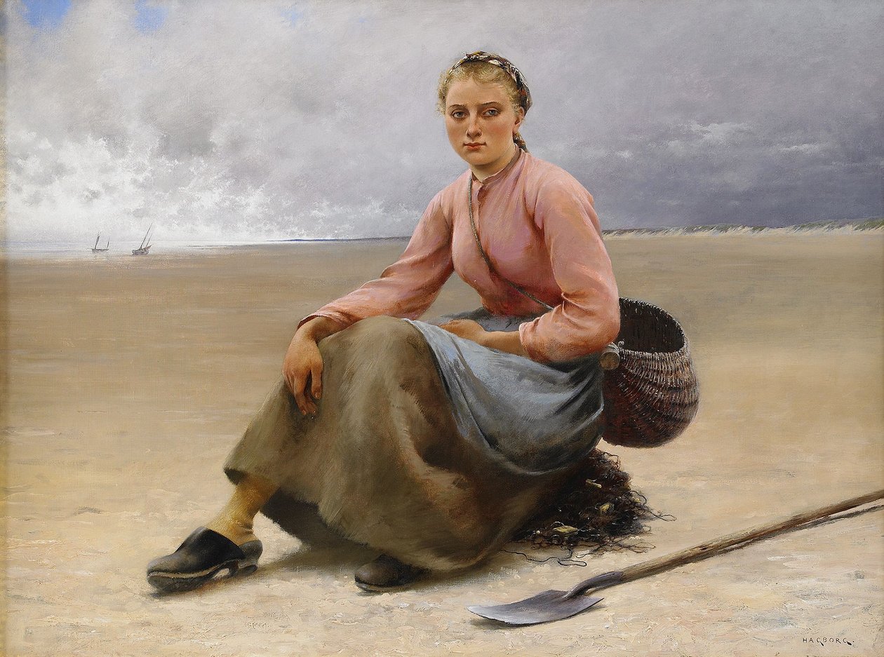 Oesterplukster - Bretagne door August Hagborg