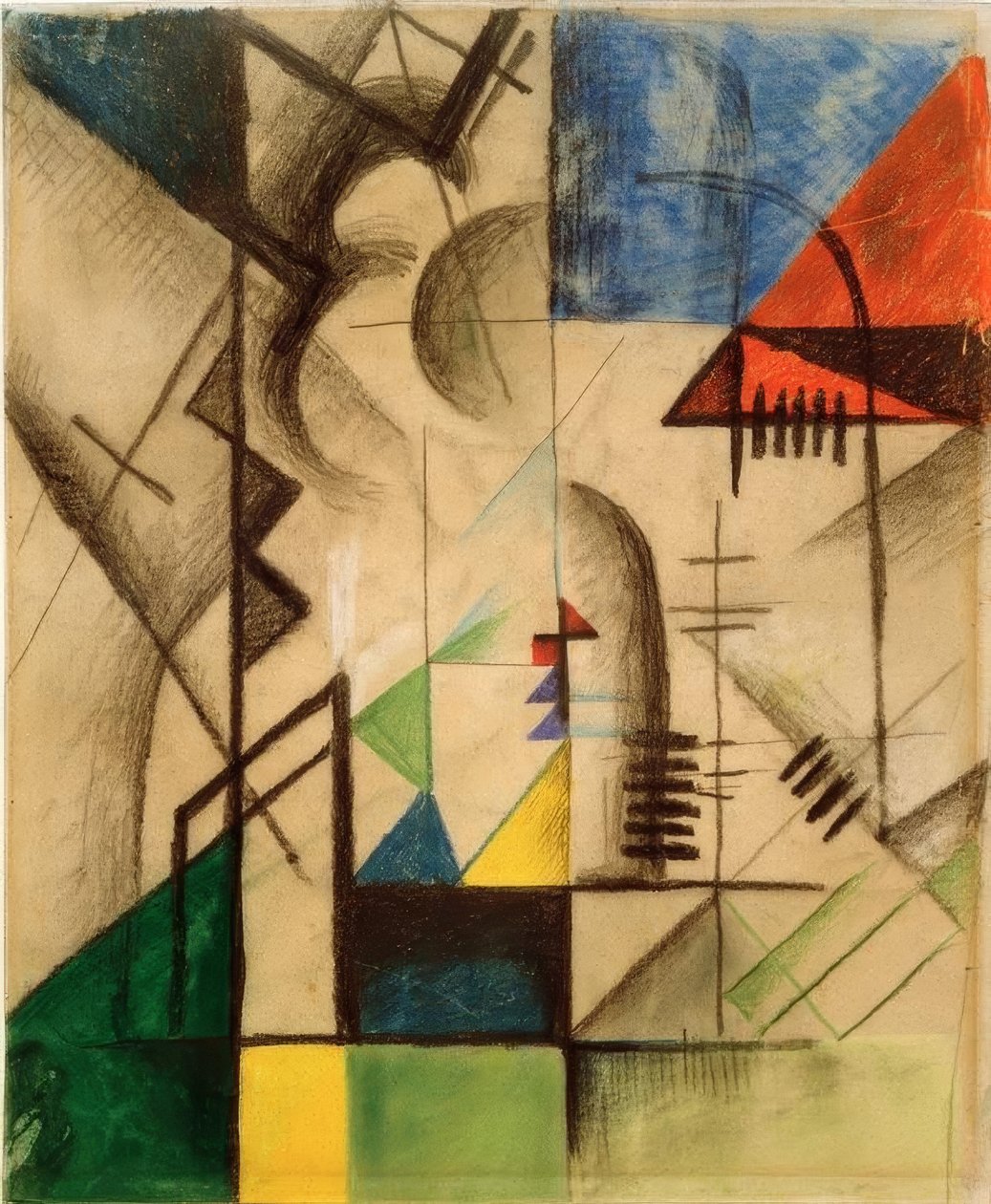 Abstracte vormen door August Macke