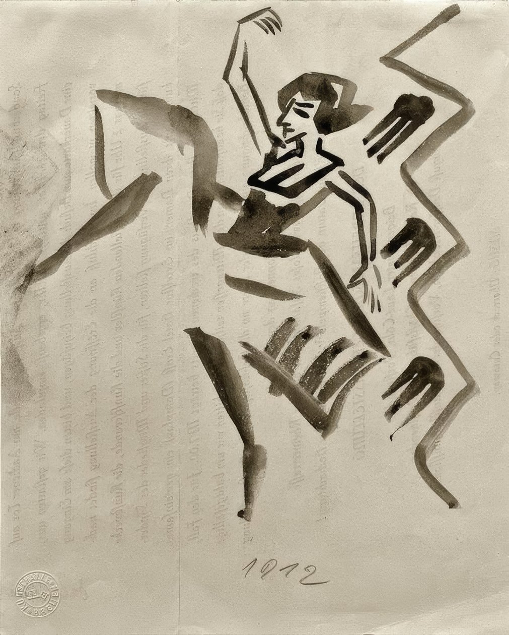 Ballerina door August Macke