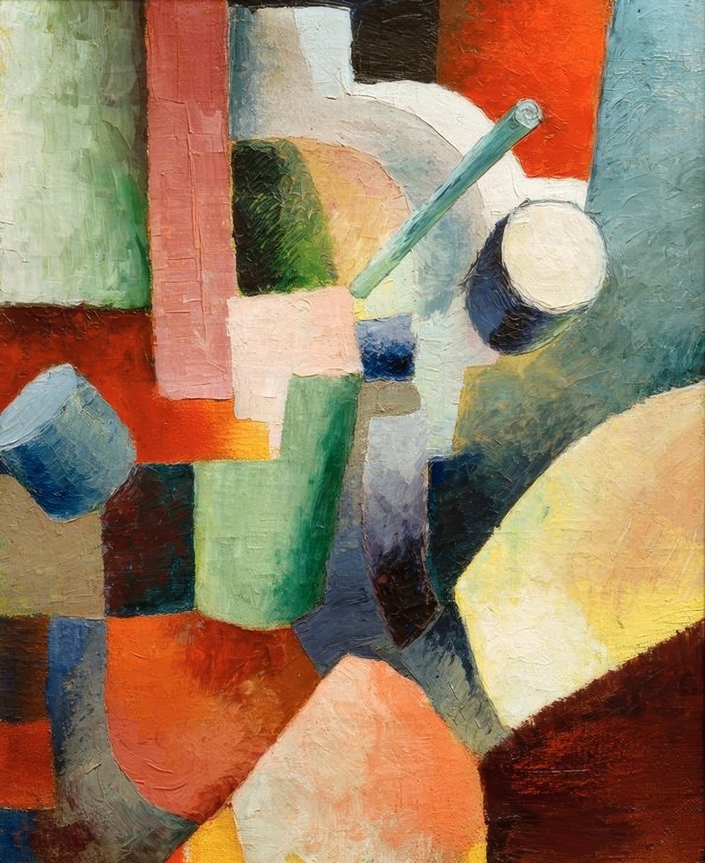 Kleurencompositie door August Macke