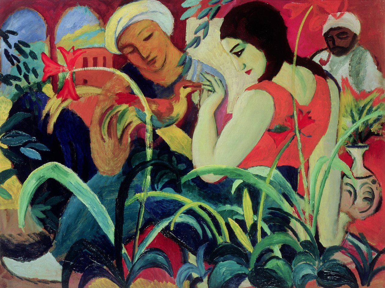 Oosterse vrouwen (Odalisques), 1912 door August Macke