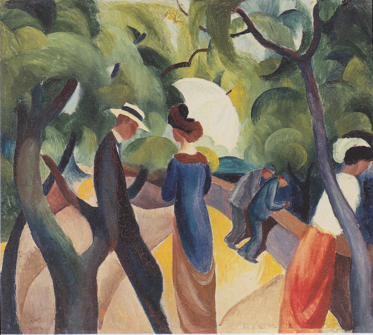 Promenade door August Macke