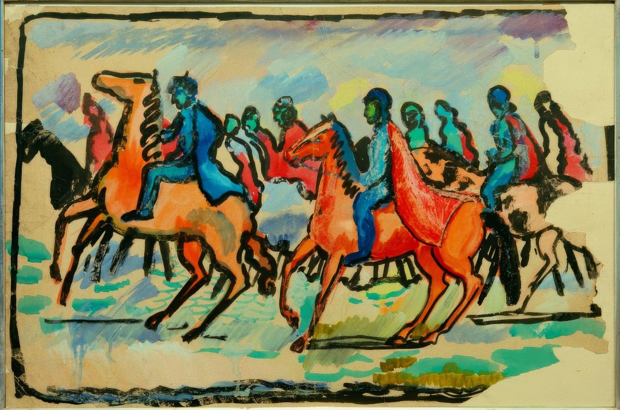 Ruiter door August Macke