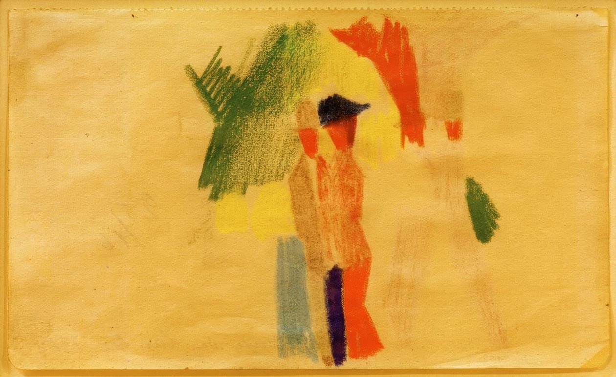 Onder de Thuner Laaken door August Macke