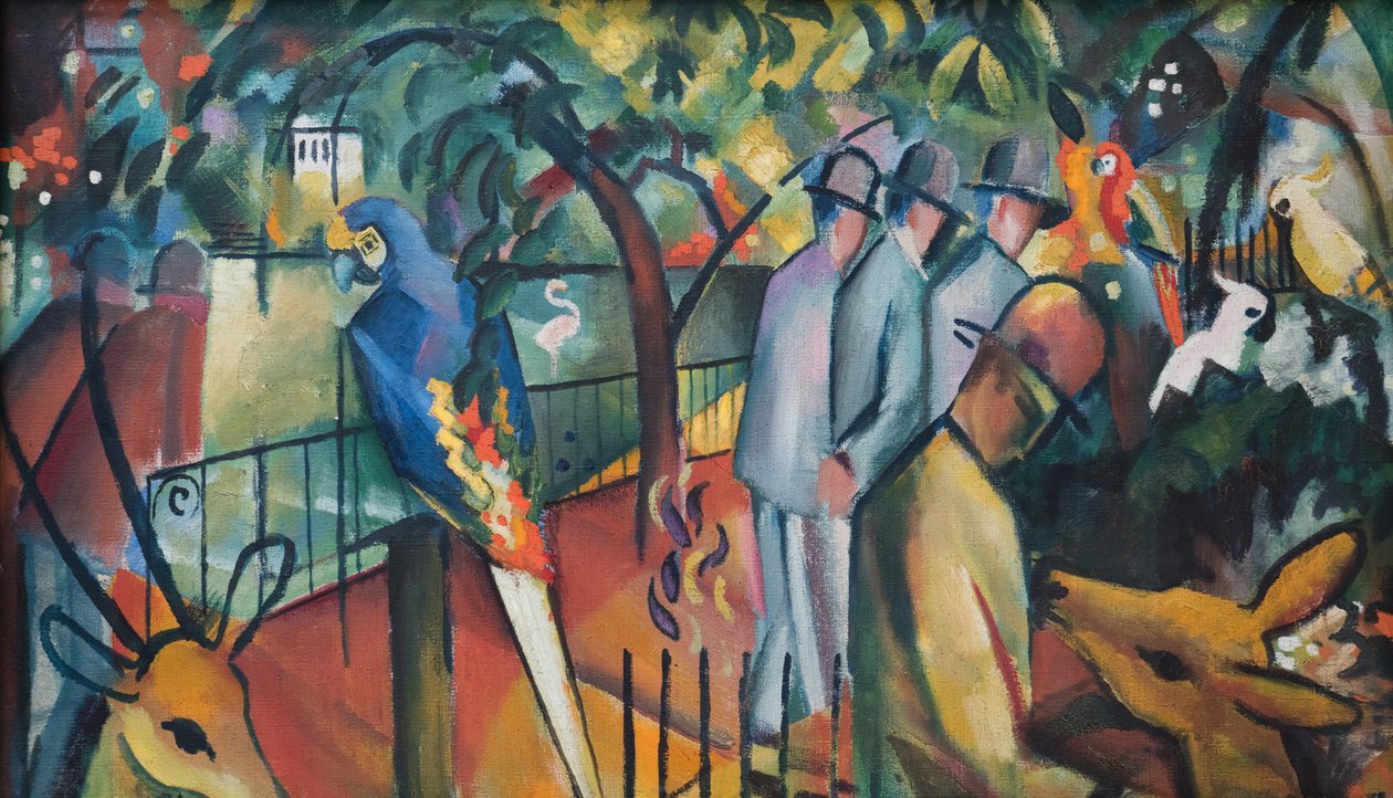 Dierentuin door August Macke