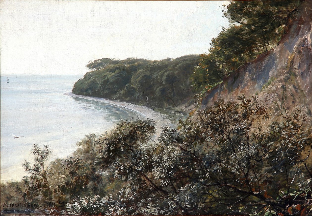 Kusttafereel van Marselisborg door August Jerndorff