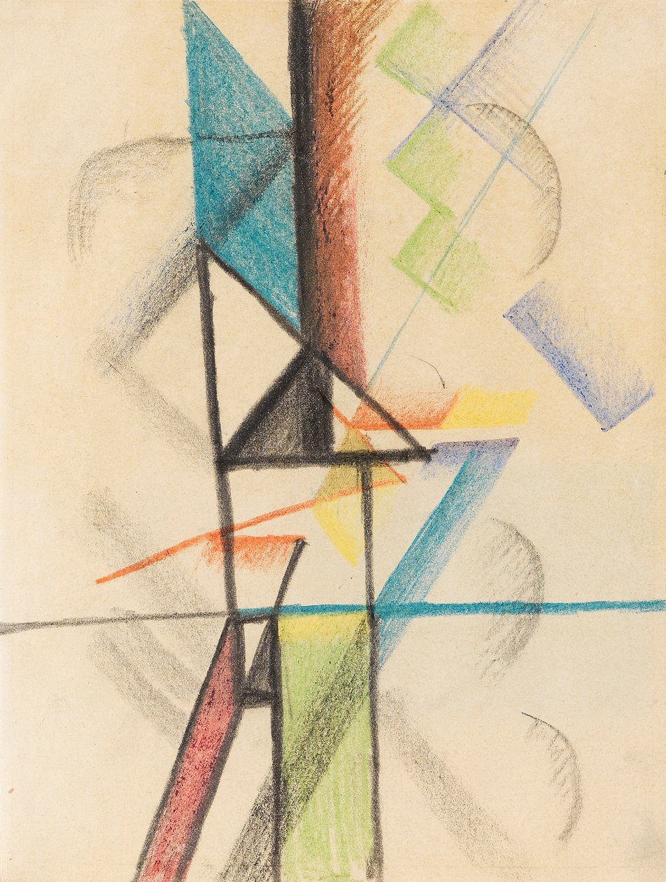Abstracte vormen V door August Macke