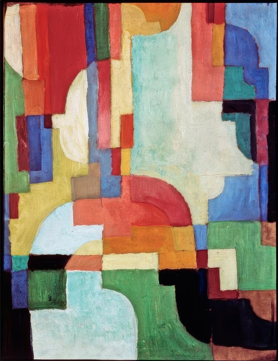 Gekleurde vormen I door August Macke