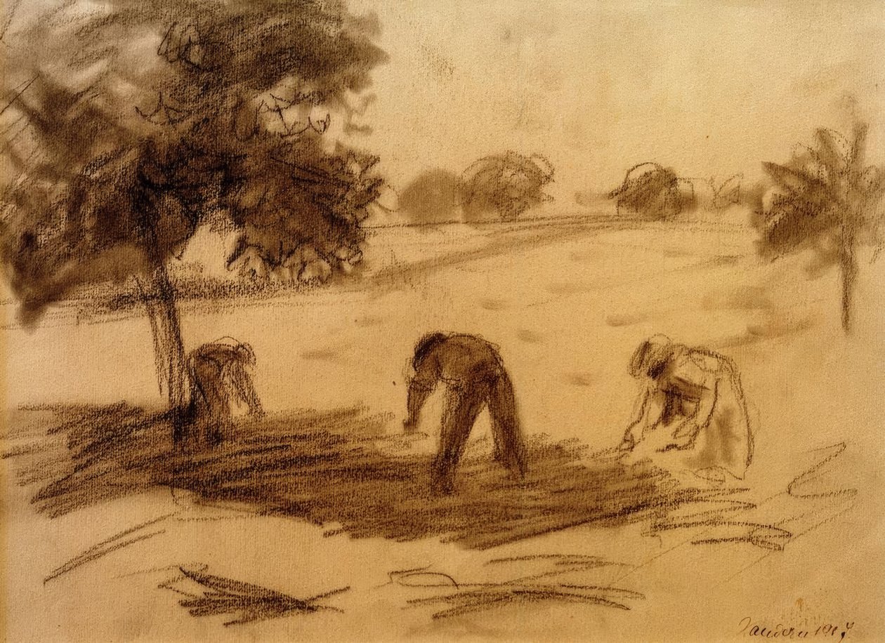 Veldwerk door August Macke