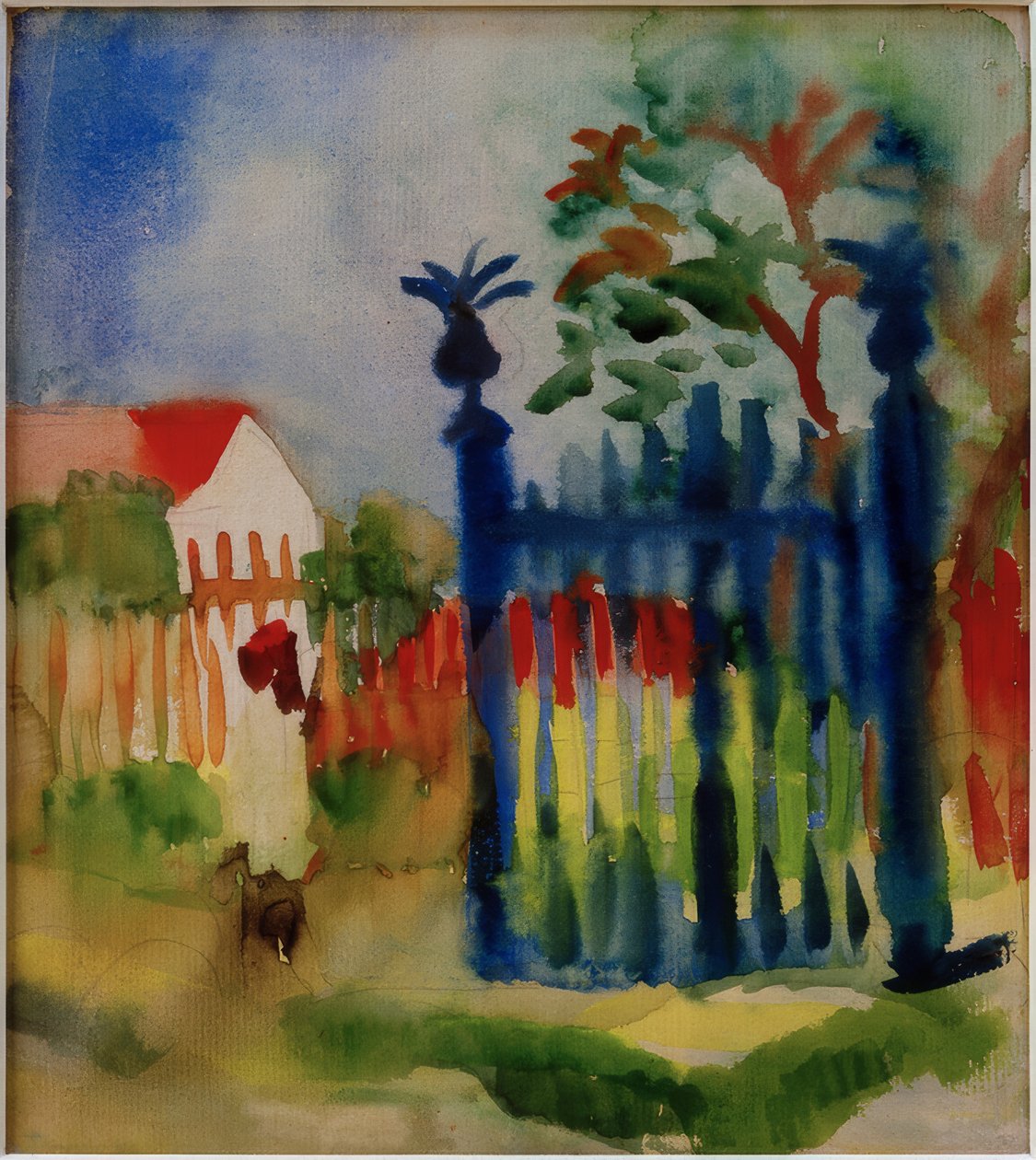 Tuingang door August Macke