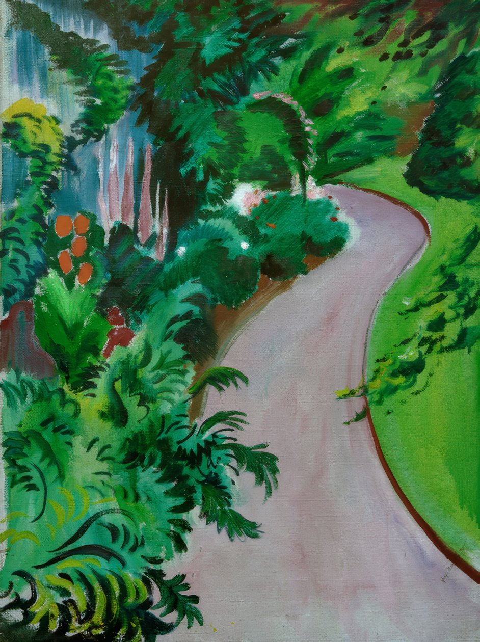 Tuinpad door August Macke