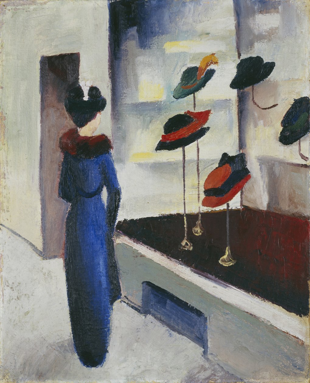Hoedenwinkel, 1913 door August Macke