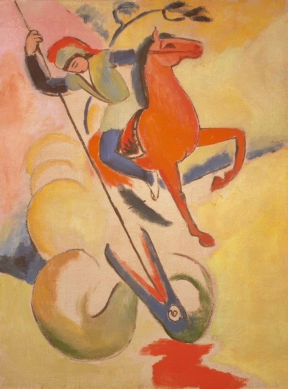 Heilige Georg door August Macke