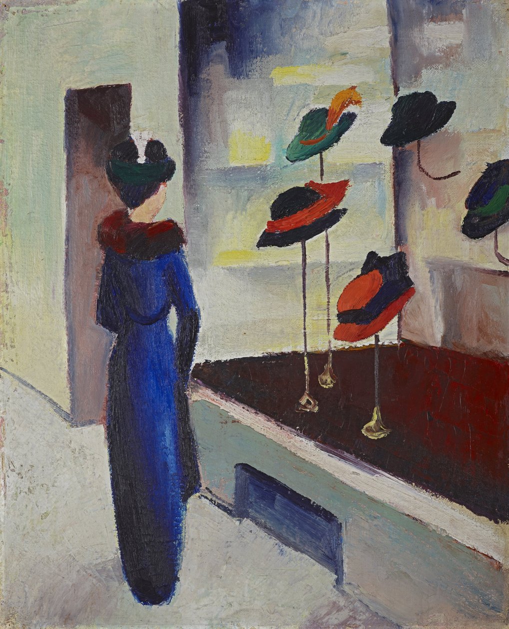 Hoedenwinkel door August Macke