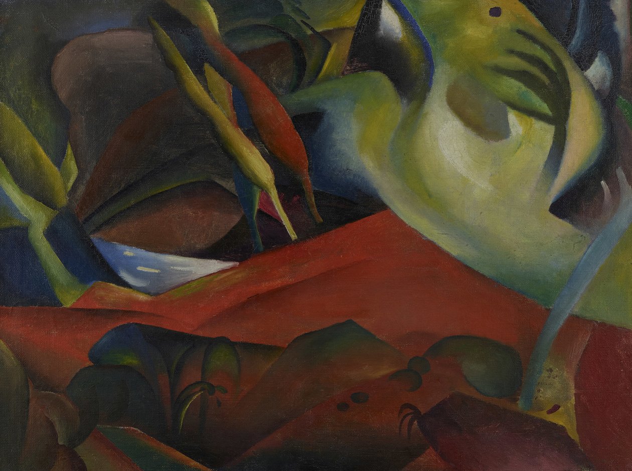 De storm, 1911 door August Macke