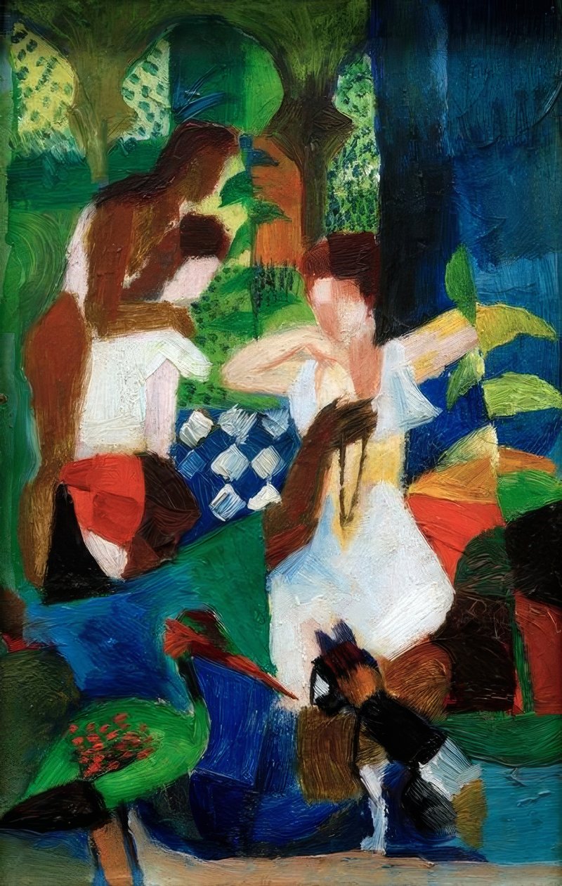 Turkse Sieradenhandelaar door August Macke