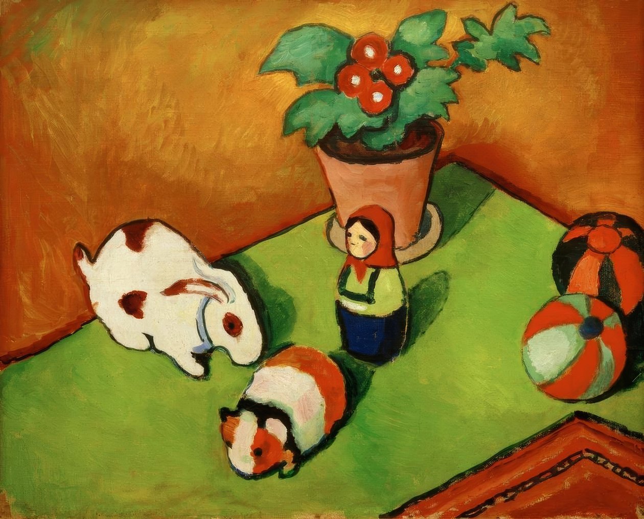 Walterchens speelgoed door August Macke