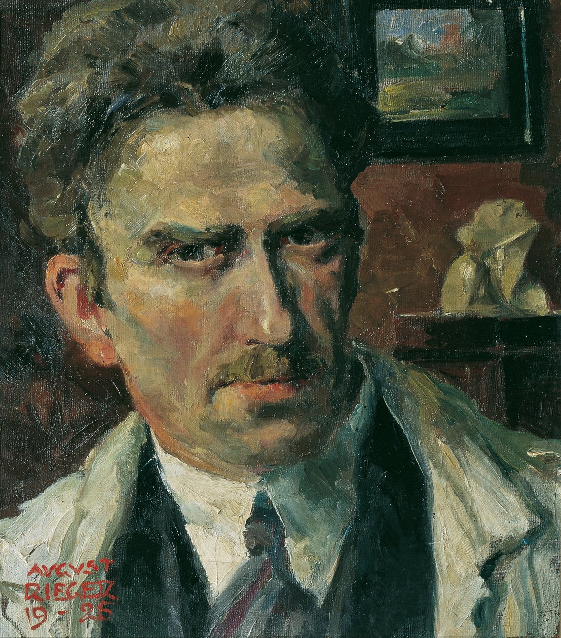 Zelfportret door August Rieger