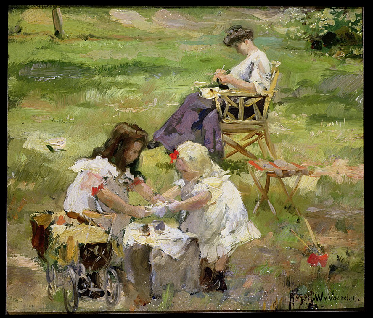 De picknick door August Willem van Voorden