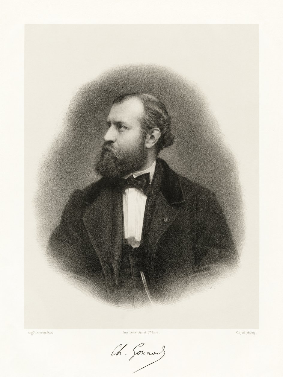 Charles Gounod, 1865-66 door Auguste Charles Lemoine