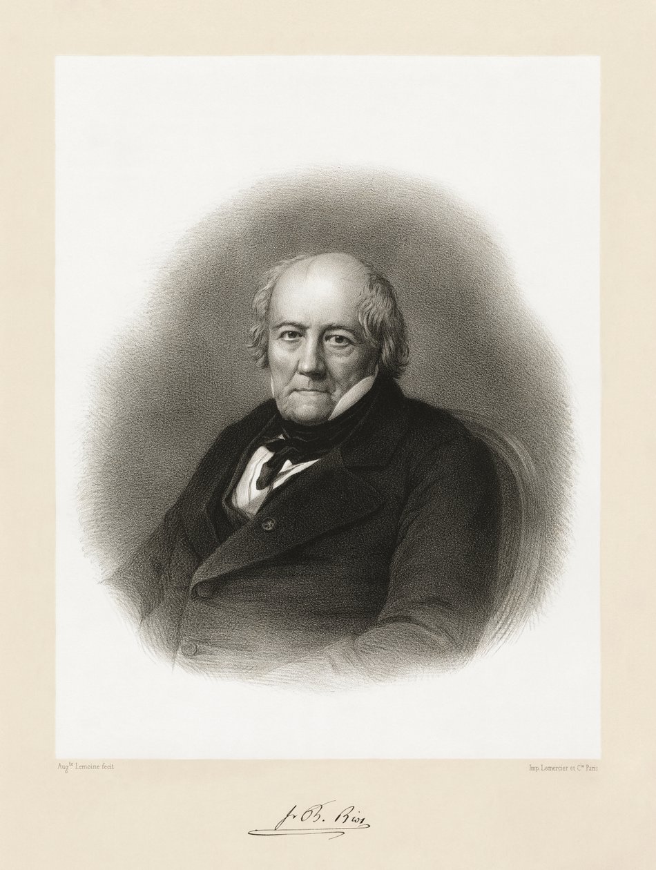 Jean Baptiste Biot, 1865-66 door Auguste Charles Lemoine