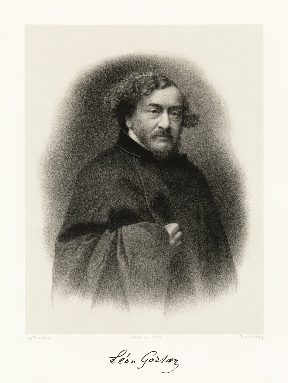 Léon Gozlan, 1865-66 door Auguste Charles Lemoine