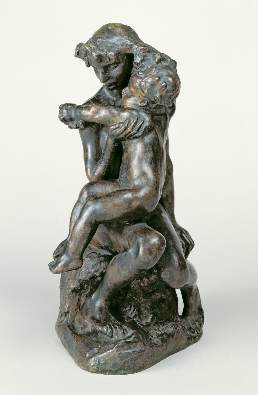 De broer en zus, ca. 1890 door Auguste Rodin