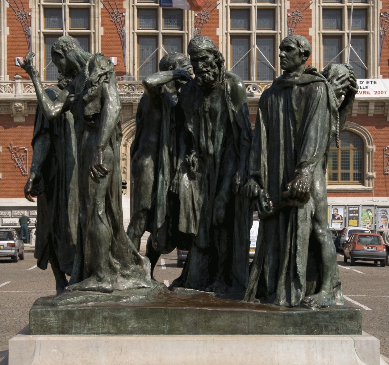 De Burgers van Calais, voltooid 1889 door Auguste Rodin