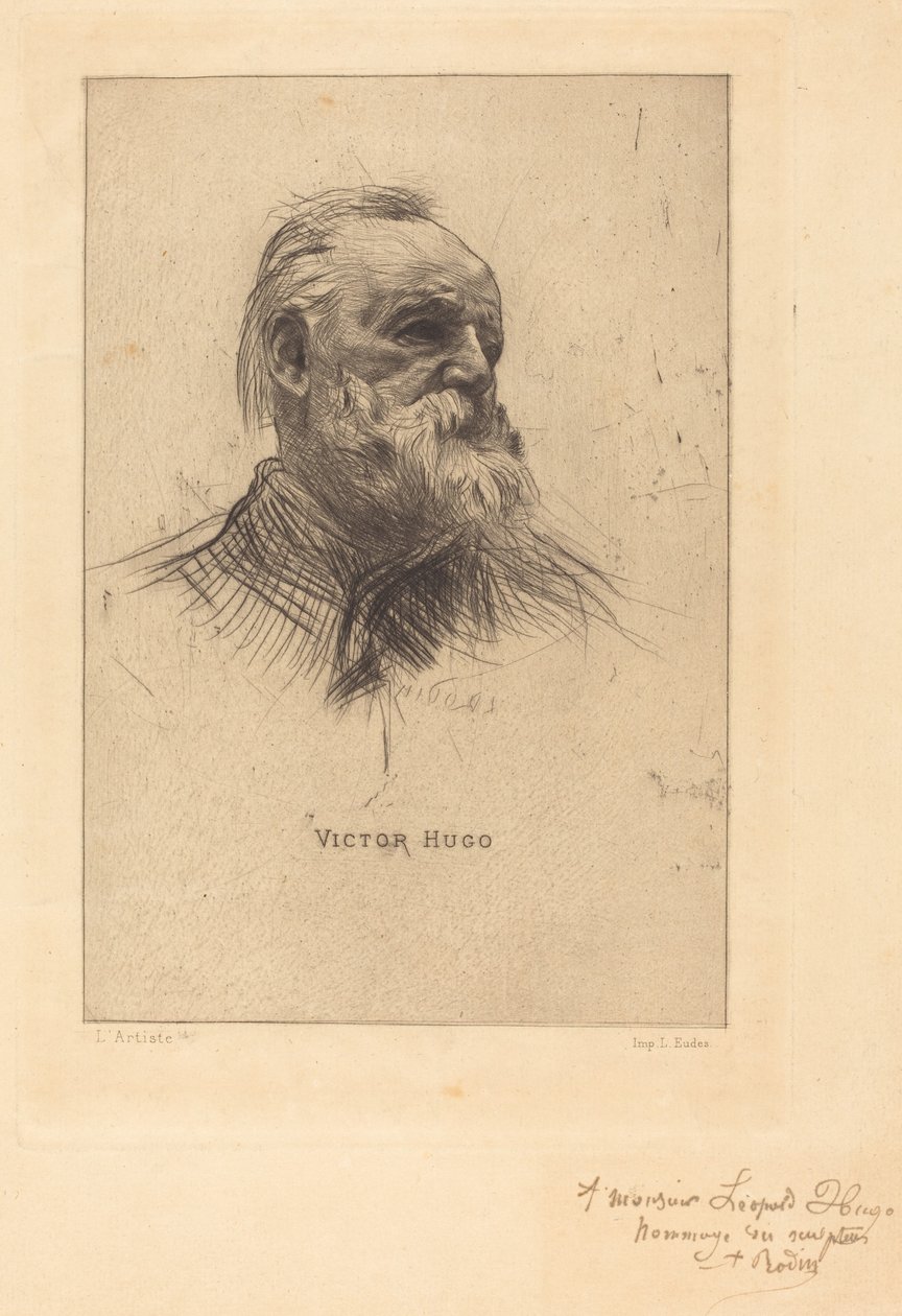 Victor Hugo, Driekwart door Auguste Rodin
