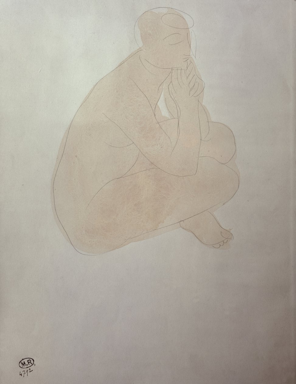 Zittende Vrouw met Gekruiste Benen door Auguste Rodin