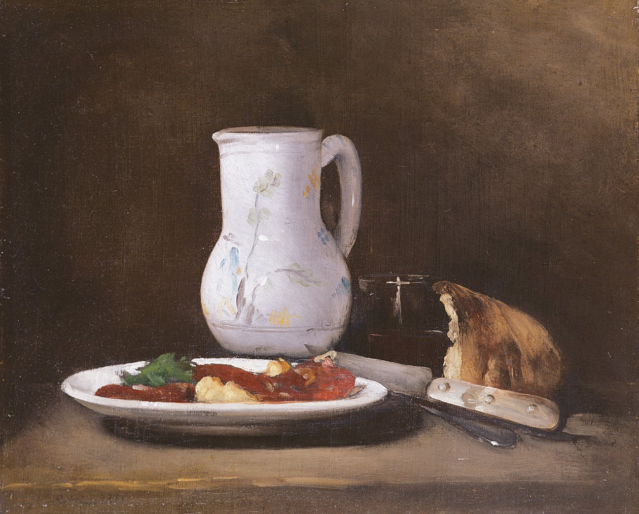 Stilleven, 1861 door Auguste Theodule Ribot