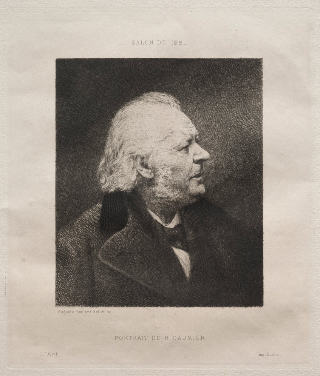 Honoré Daumier, 1881 door Auguste Boulard